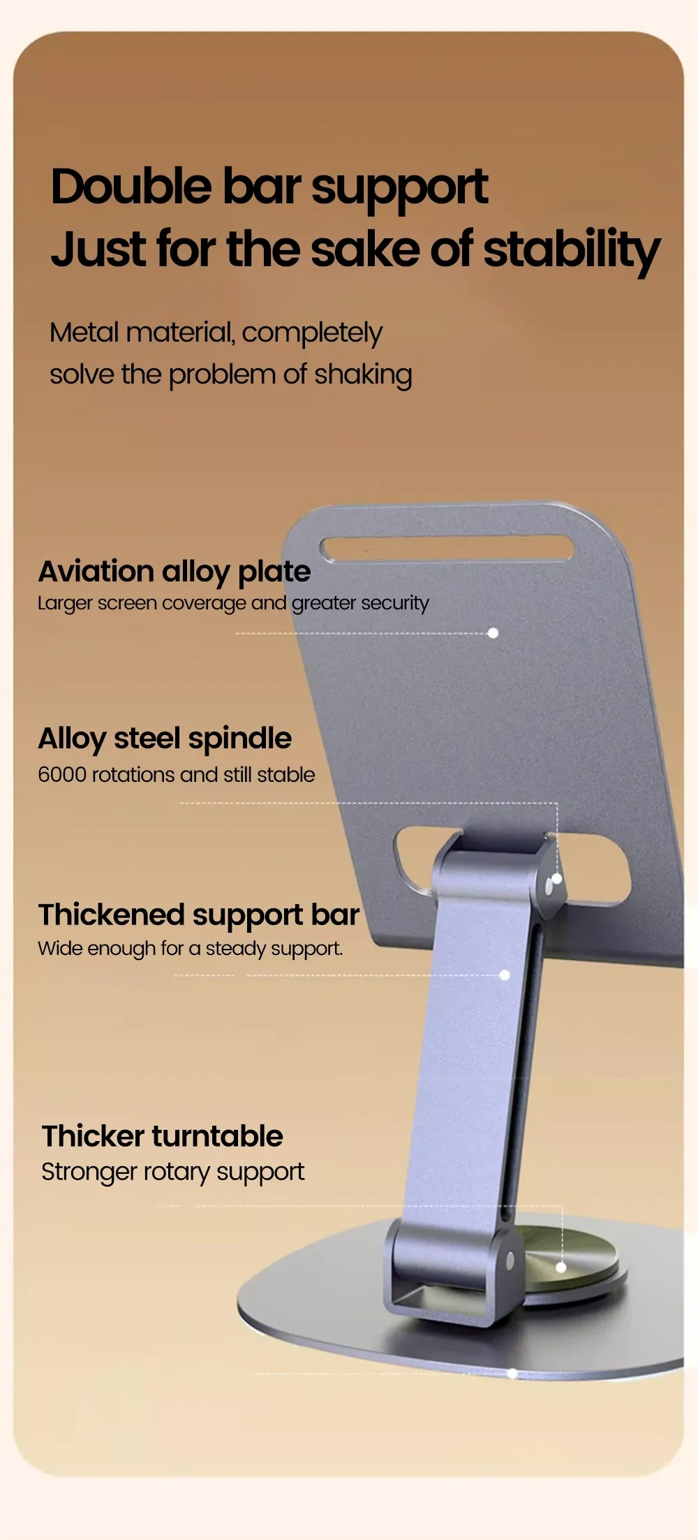 Support de tablette Elough 360° - rotation