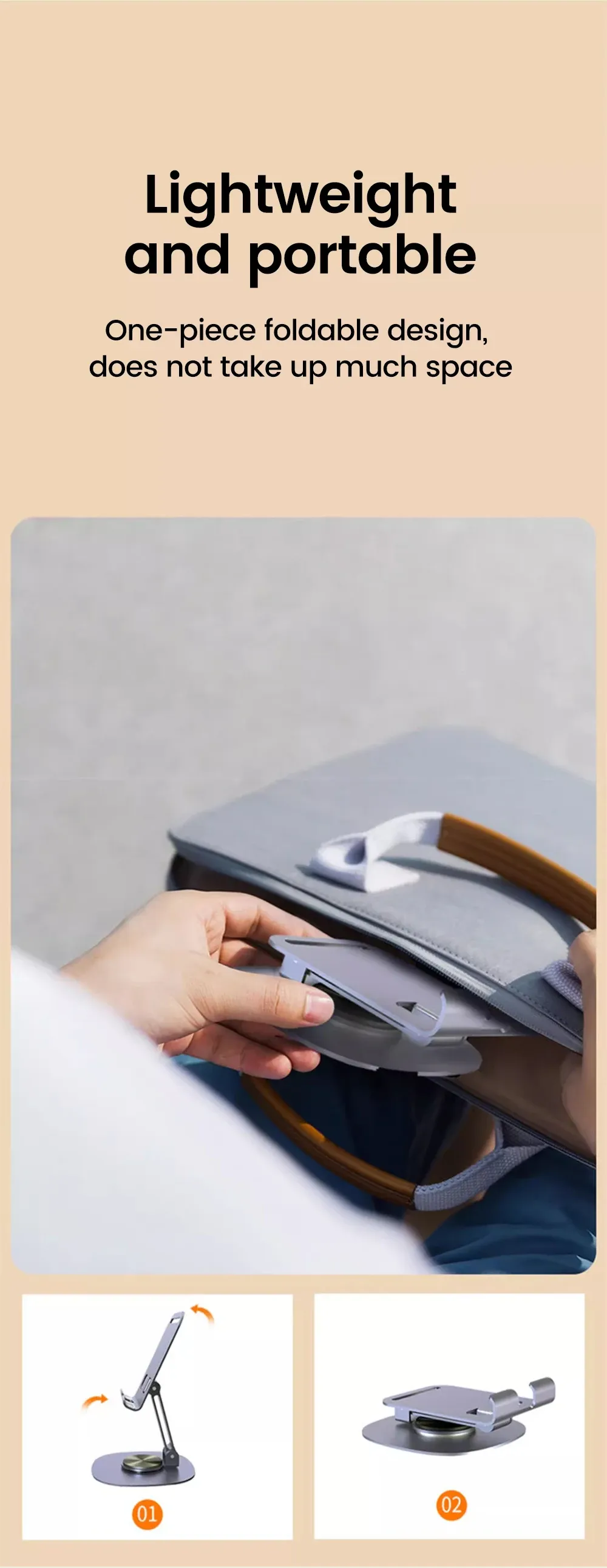 Support de tablette Elough 360° - usage au bureau