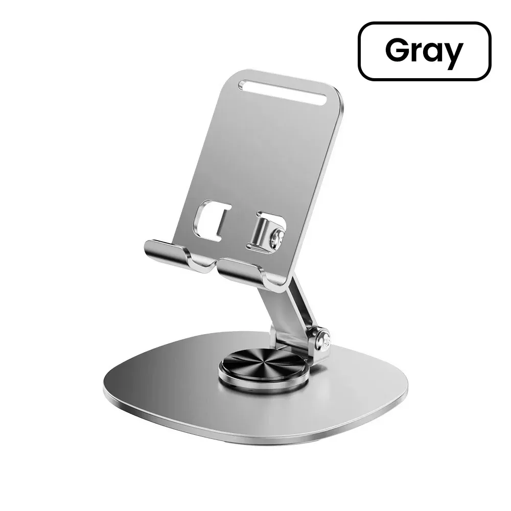 Support de tablette rotatif à 360° pour iPad et iPhone, support de téléphone pliable et portable pour bureau 7