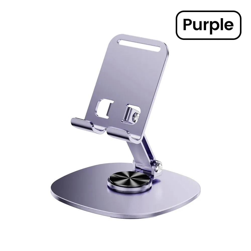 Support de tablette rotatif à 360° pour iPad et iPhone, support de téléphone pliable et portable pour bureau 8
