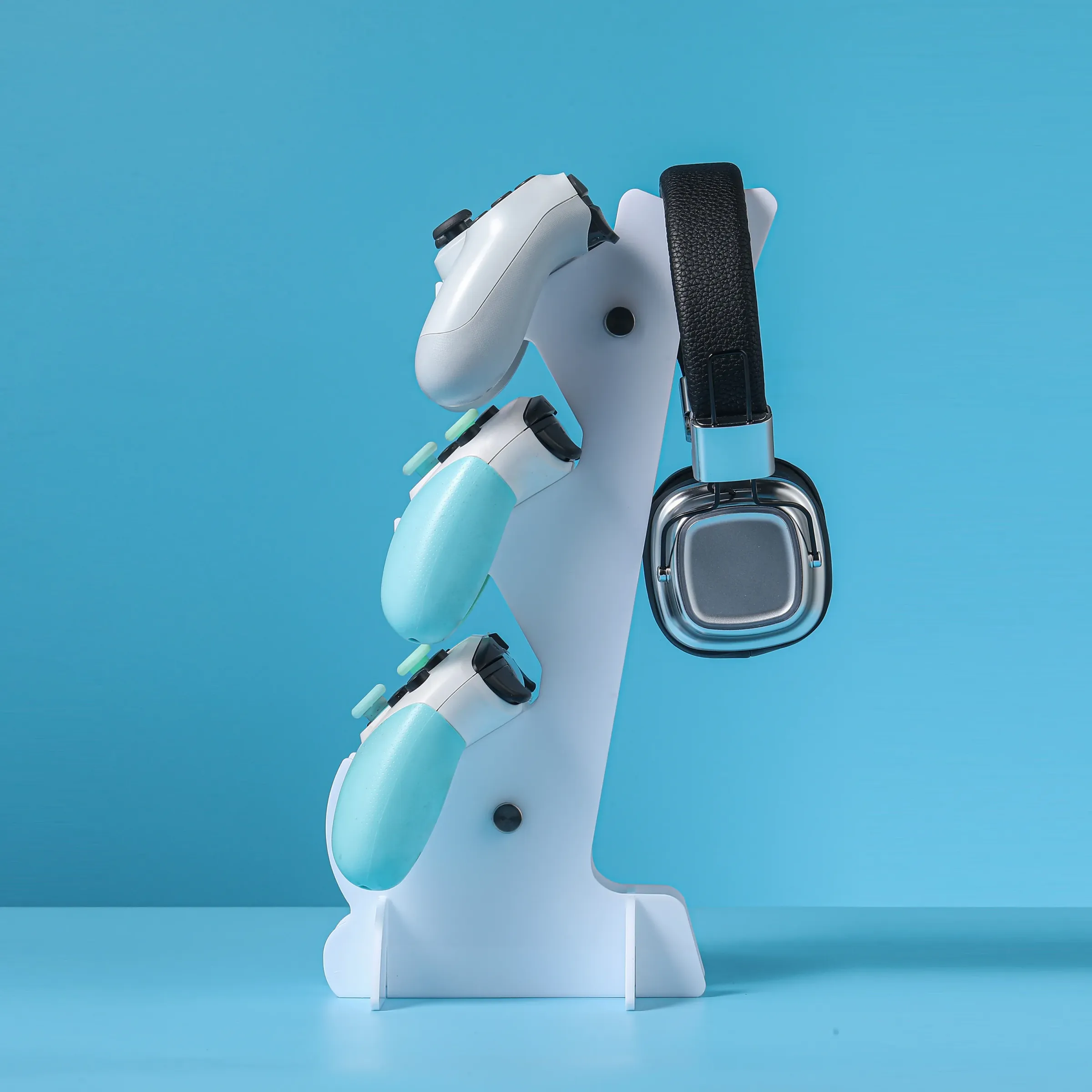 Support universel à trois niveaux pour manettes et casques, compatible PS5, PS4, Xbox et Switch 3