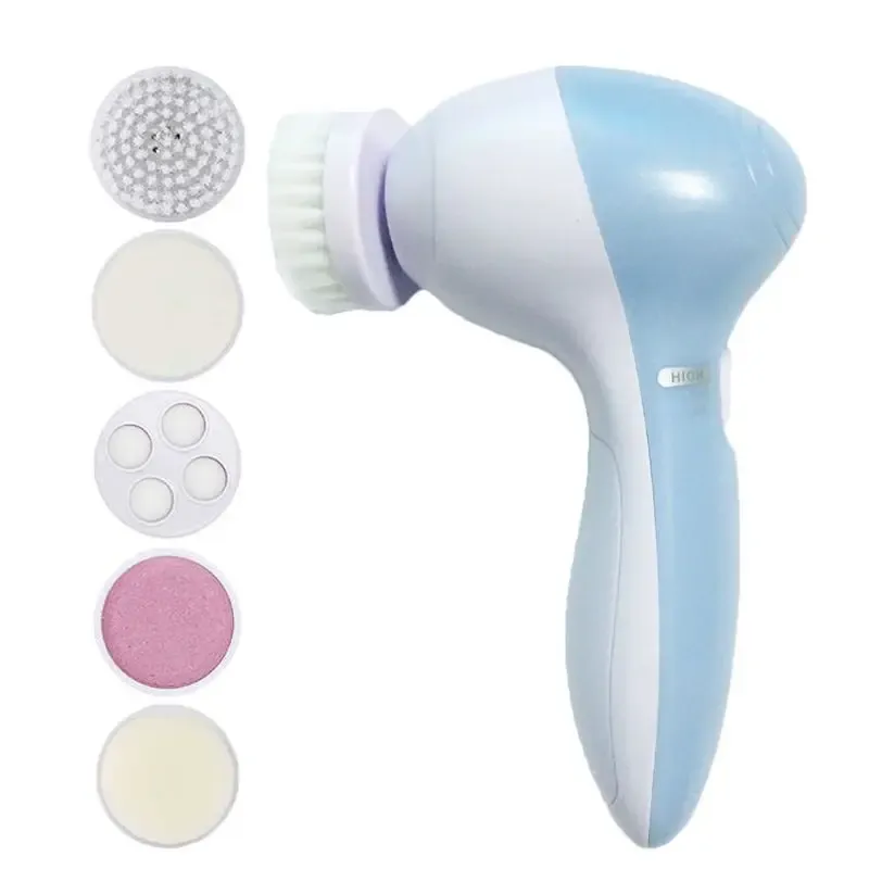 Nettoyeur facial électrique 5 en 1 avec brosse de nettoyage, appareil de soin de la peau et de massage pour le visage 9