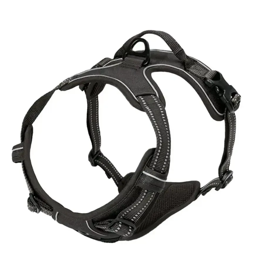 Colliers pour chiens, harnais, grand gilet, laisse, accessoires en cuir pour chiots, ensemble moyen et petit 7