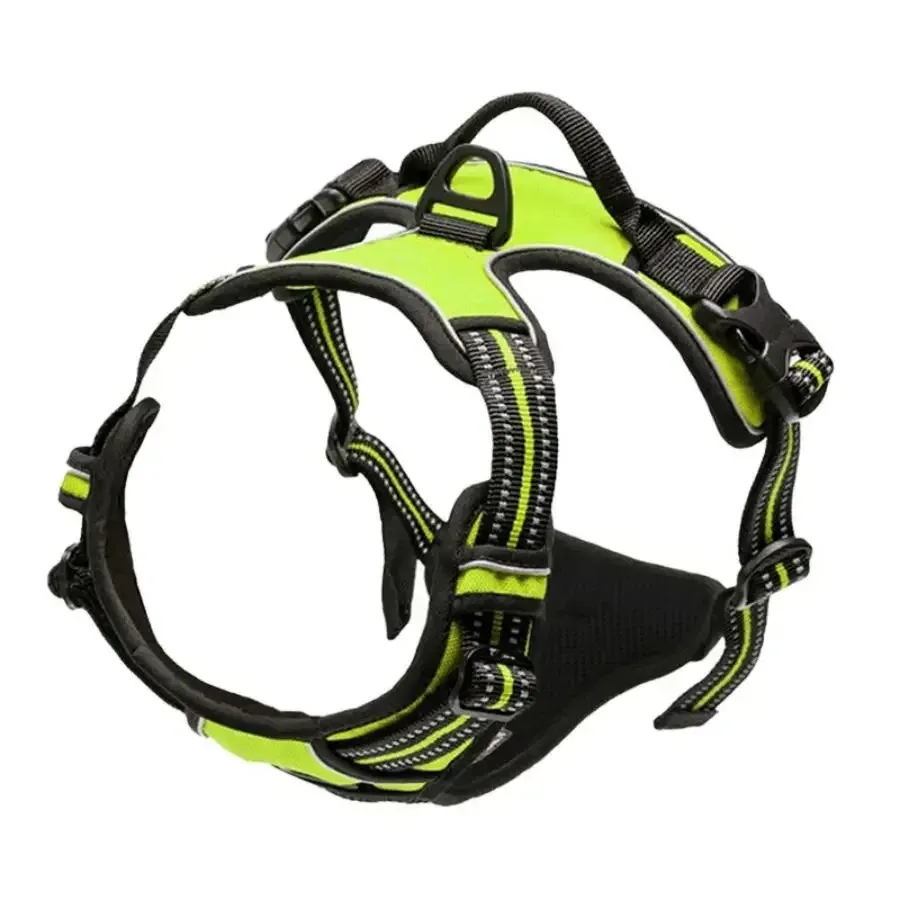 Colliers pour chiens, harnais, grand gilet, laisse, accessoires en cuir pour chiots, ensemble moyen et petit 8