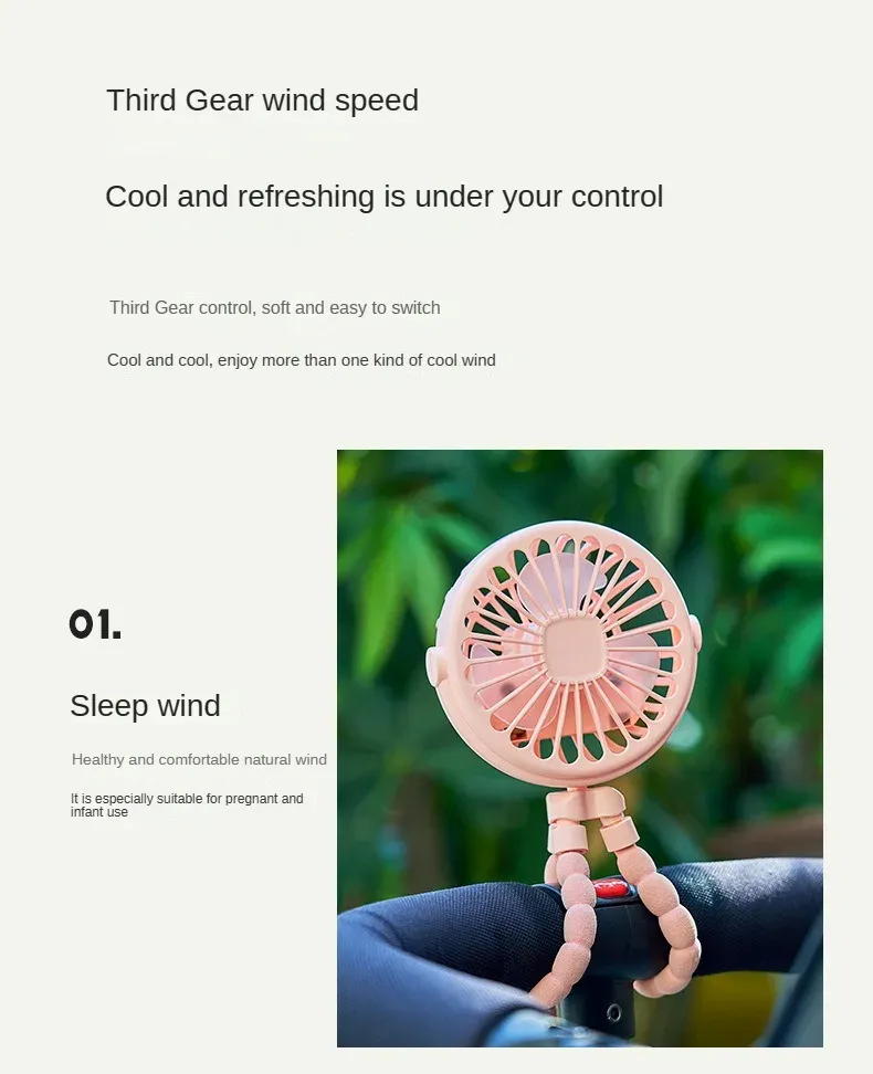 Ventilateur accroché à un sac