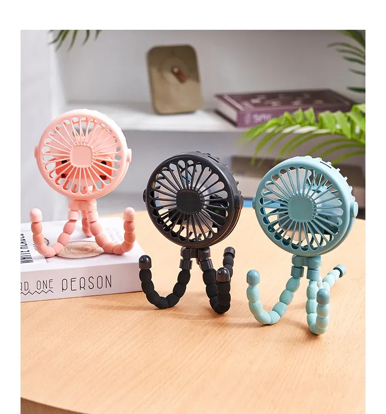 Ventilateur fixé sur une poussette