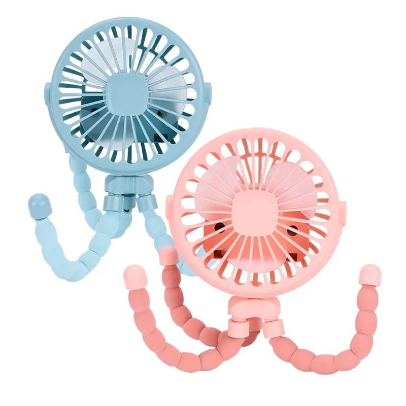 Ventilateur portable rechargeable à clipser pour poussette et chariot bébé, 3 vitesses, batterie 600 mAh, port USB 11