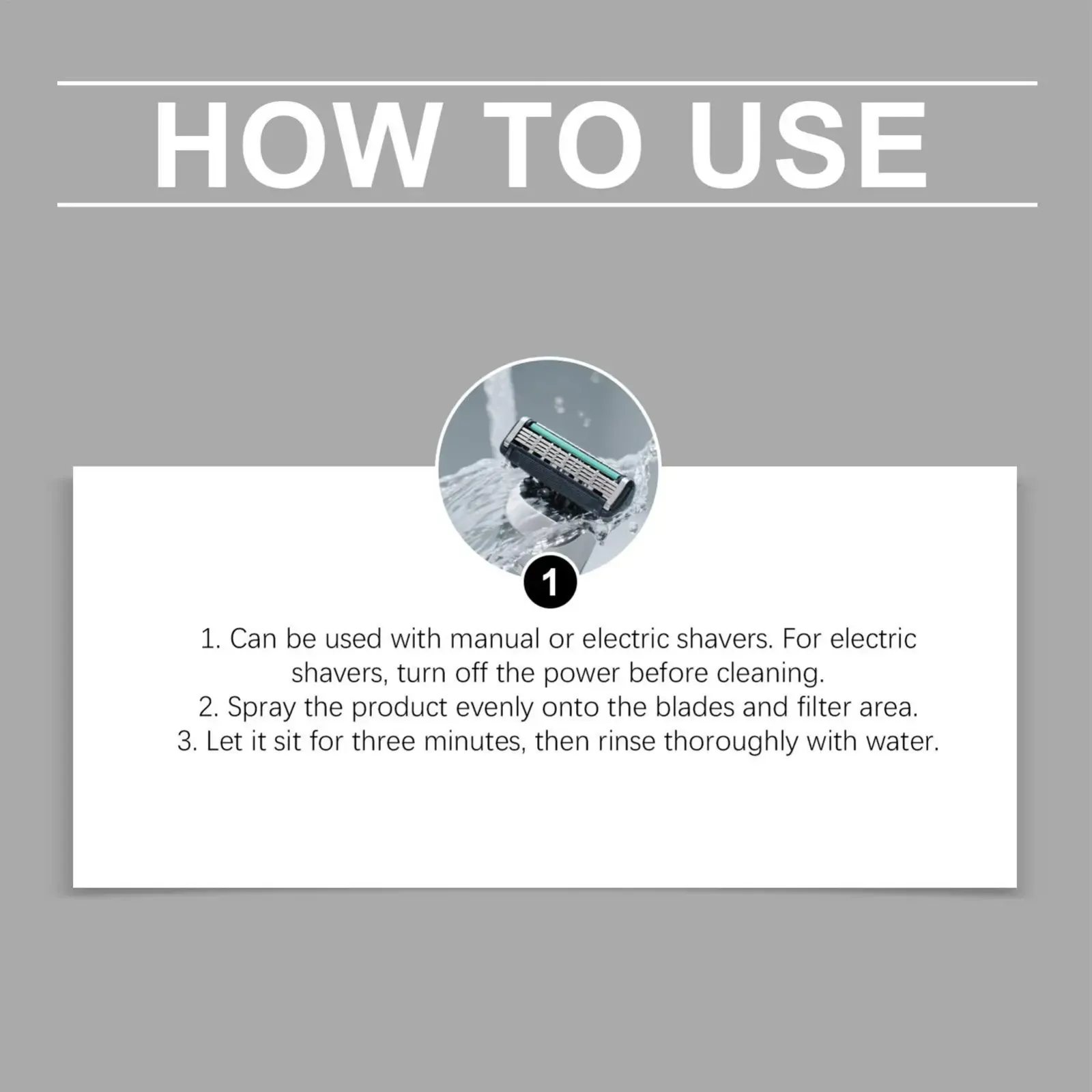 Spray nettoyant en situation d'usage