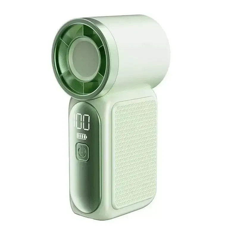 Mini ventilateur portable rechargeable USB-C, 5 vitesses, affichage numérique, pour bureau et extérieur 11
