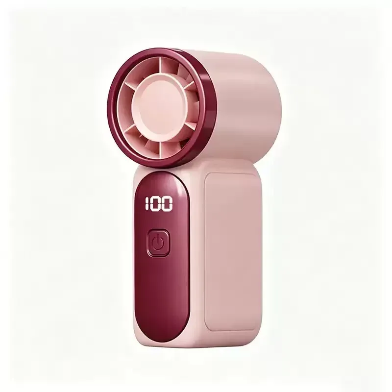 Mini ventilateur portable rechargeable USB-C, 5 vitesses, affichage numérique, pour bureau et extérieur 13