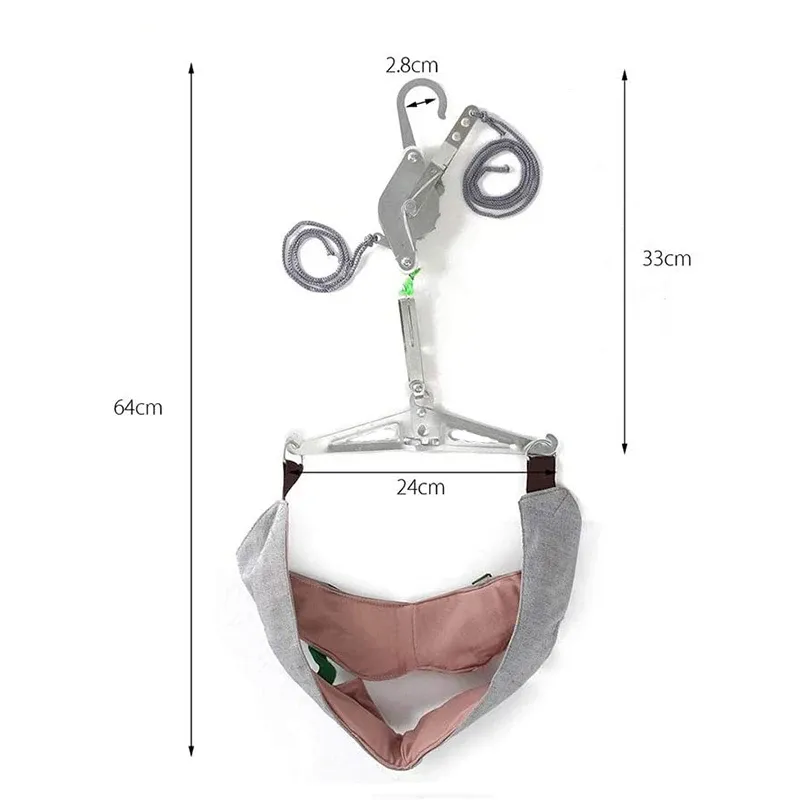 Kit de traction cervicale pour porte, masseur de cou, dos et tête 3