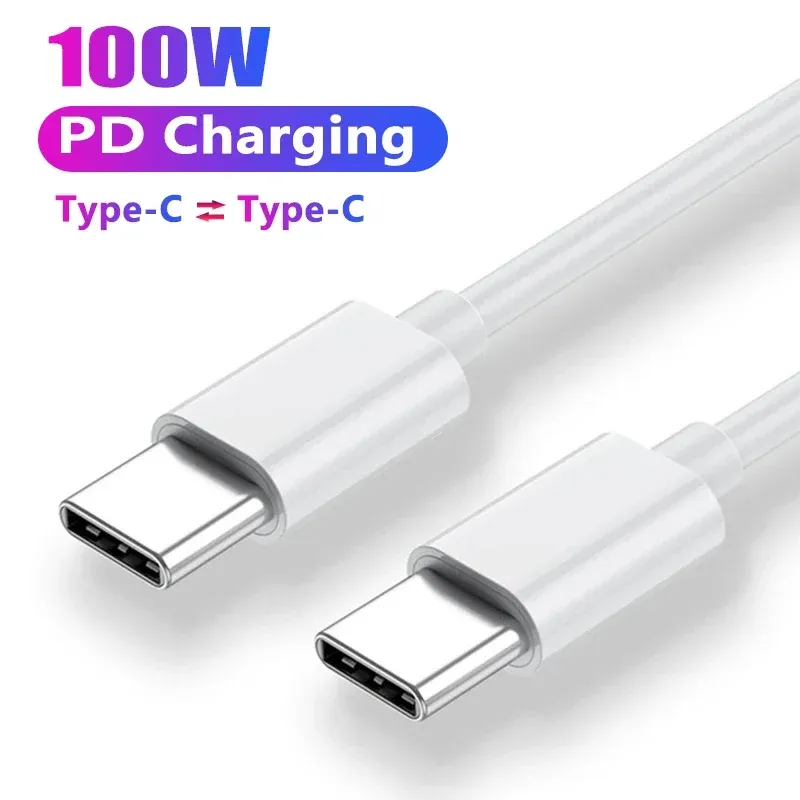 Câble USB-C vers USB-C Power Delivery 100 W, charge rapide pour Huawei, Samsung, Xiaomi, MacBook et iPad