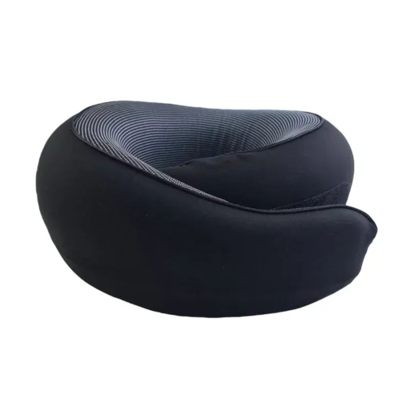 Oreiller de voyage portable en forme de U, 100 % mousse à mémoire de forme, soutien cervical réglable pour la nuque, oreiller souple pour la pause déjeuner 11