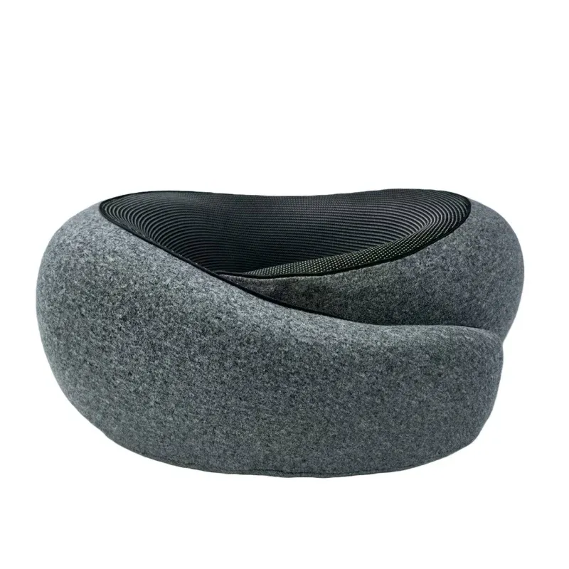Oreiller de voyage portable en forme de U, 100 % mousse à mémoire de forme, soutien cervical réglable pour la nuque, oreiller souple pour la pause déjeuner 13