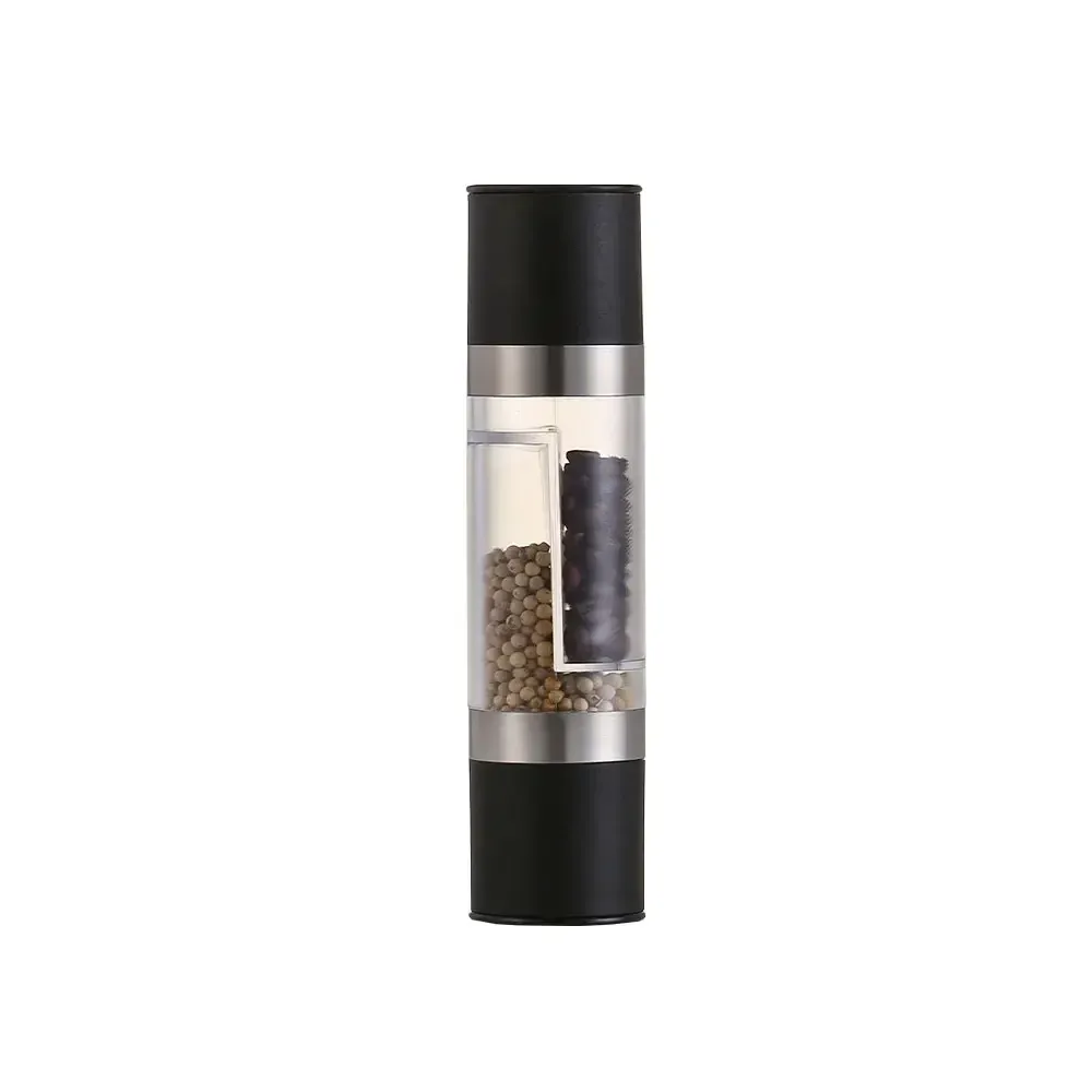 Moulin à sel et poivre manuel en acier inoxydable, moulin à épices en céramique réglable, ustensile de cuisine 2 en 1 7