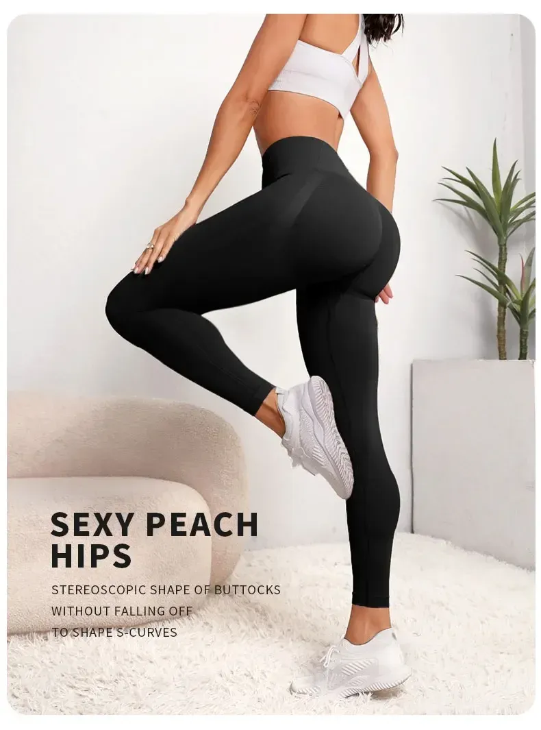 Legging taille haute pour femme, vue de face