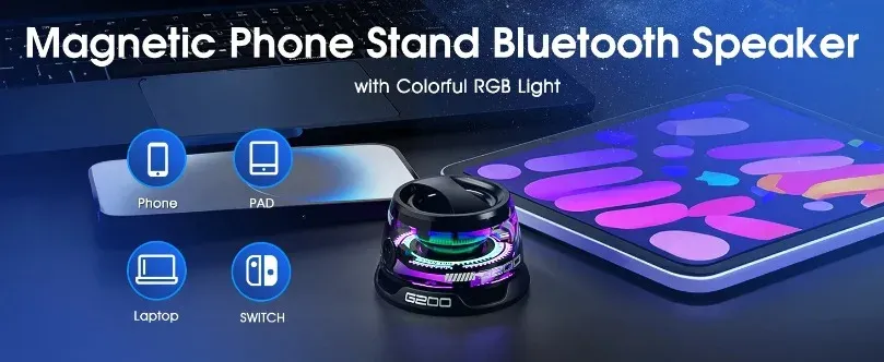 VIKEFON HECATE G200, enceinte Bluetooth portable à éclairage RVB