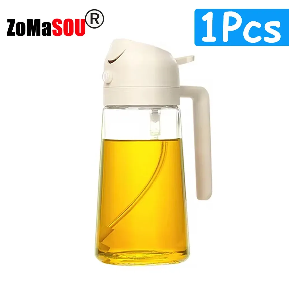 Pulvérisateur et verseur d'huile 2 en 1 en plastique, bouteille vide pour cuisine, barbecue et camping (lot de 1 à 4 pièces) 10