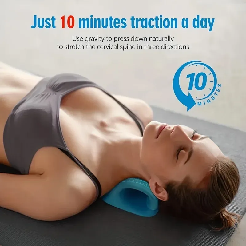 Oreiller de massage en EVA pour le cou et les épaules, favorisant la relaxation et l'alignement de la colonne cervicale 2