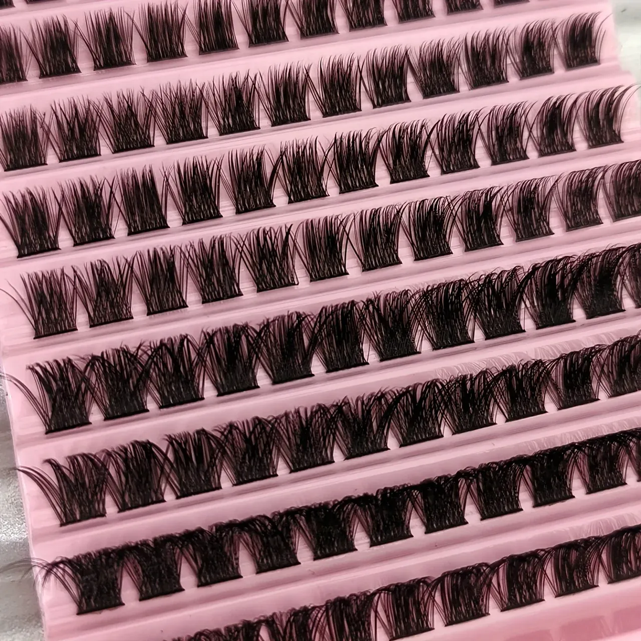 Extensions de cils effet naturel, courbure D, lot de 120, 160 ou 200 pièces (9-16 mm), kit mixte 40D, T50 et 80D, œil de chat 5