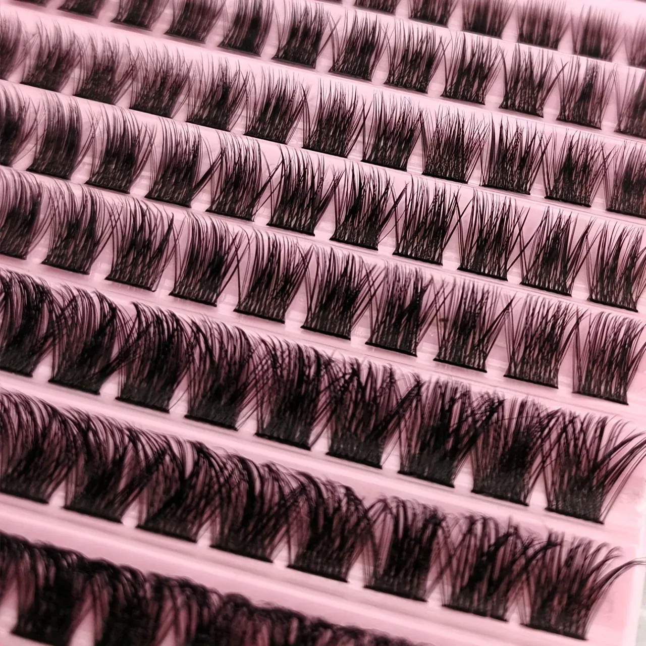 Résultat final des extensions de cils