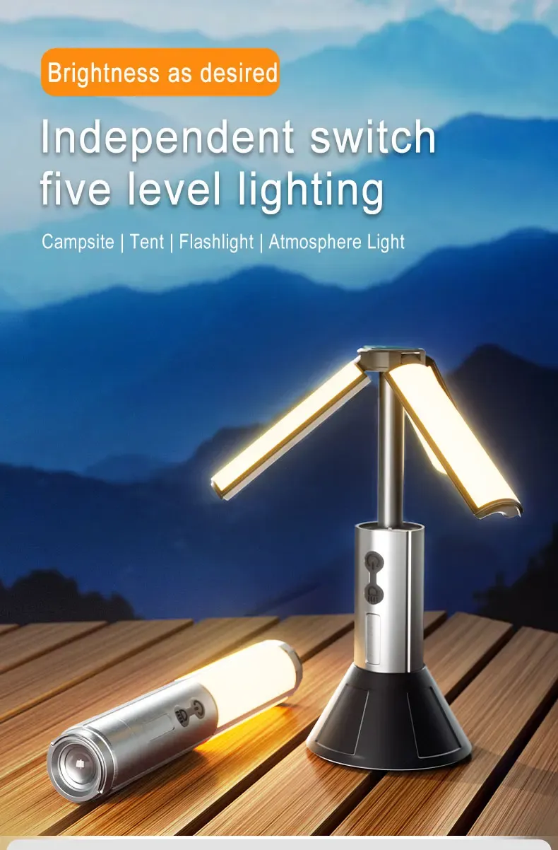 Lampe de poche LED télescopique rechargeable
