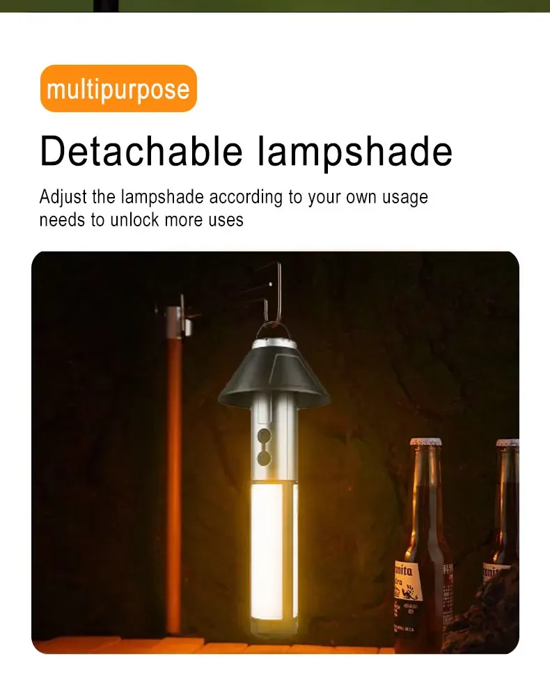 Lampe de poche LED télescopique rechargeable