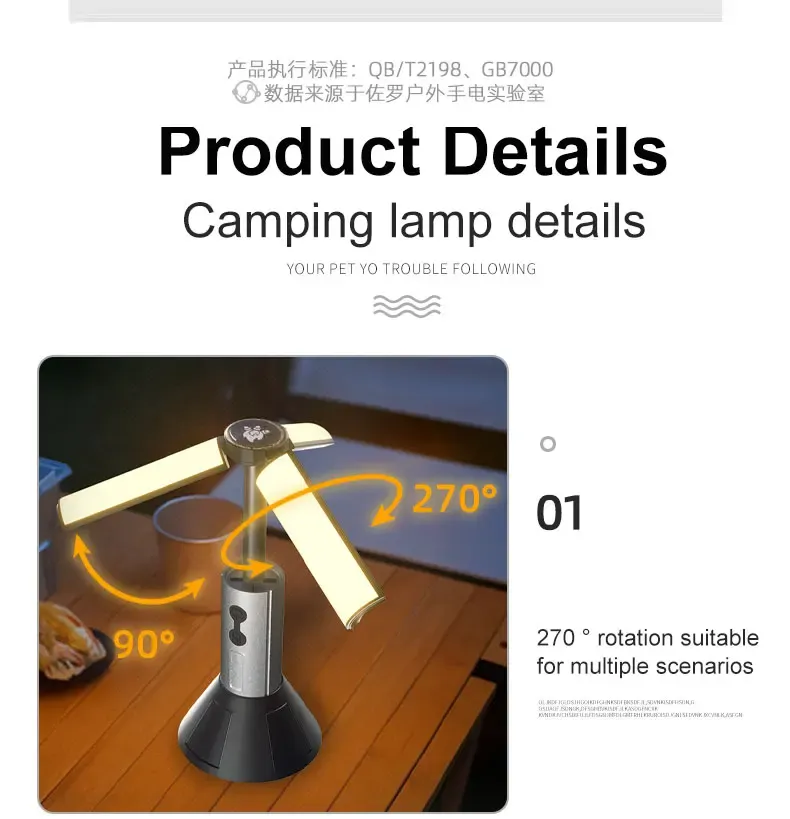 Lampe de poche LED télescopique rechargeable