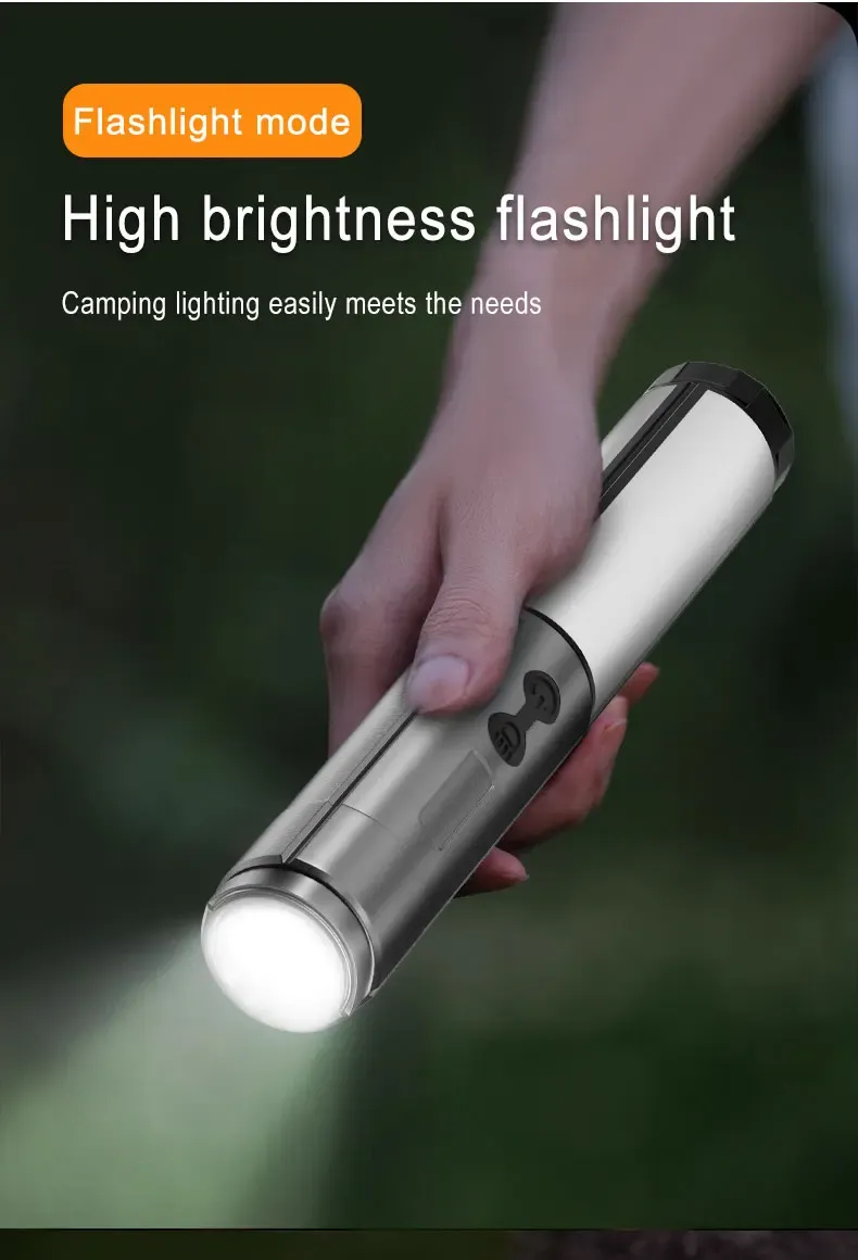 Lampe de poche LED télescopique rechargeable