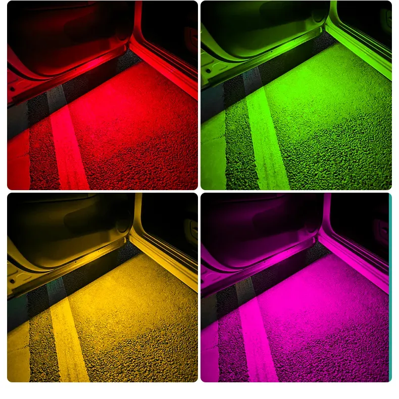 Effet lumineux au sol lors de l'ouverture de la portière