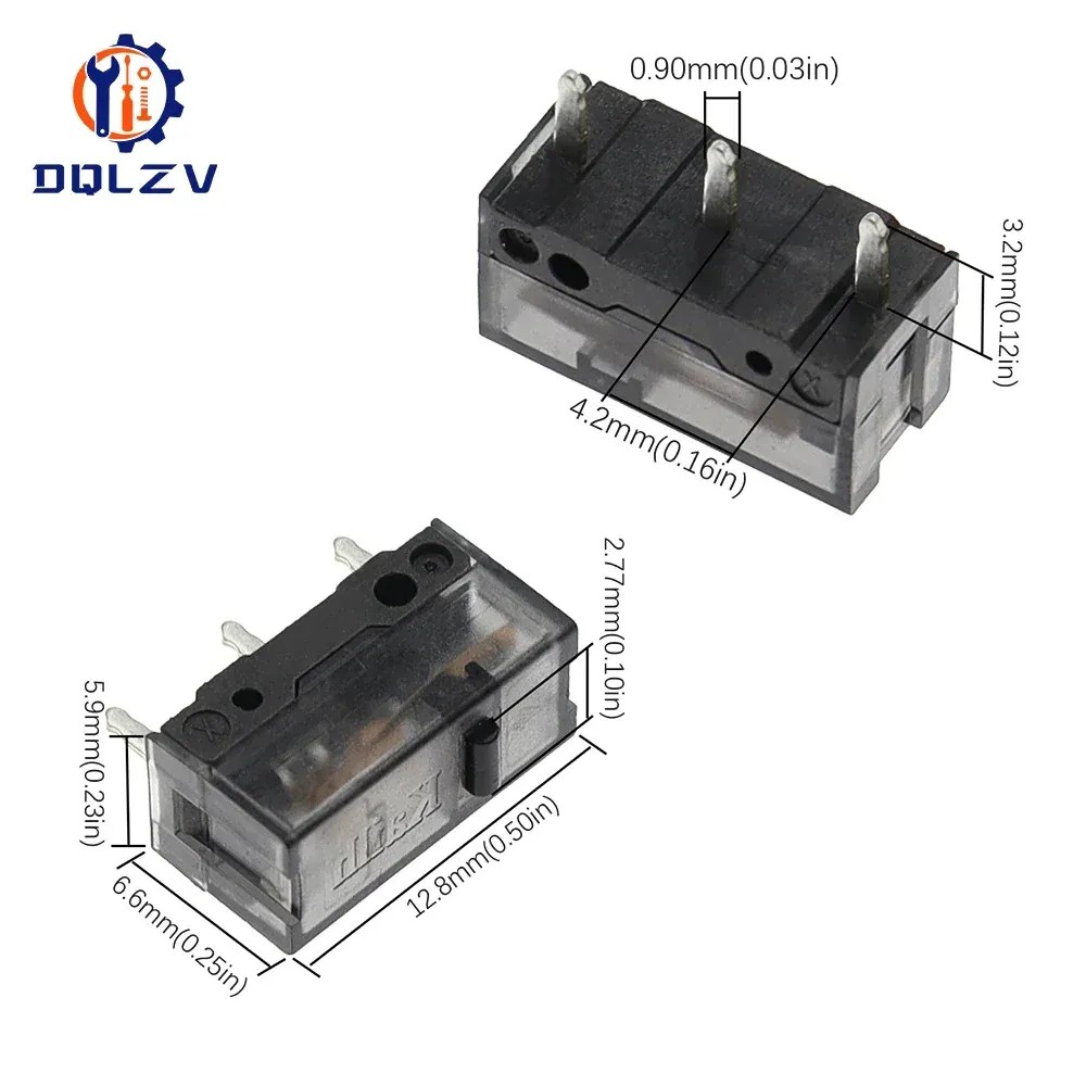 Kailh GM 8.0 Micro-interrupteur doré, durée de vie 80 millions de clics, pour souris d'ordinateur (clic gauche/droit) 6