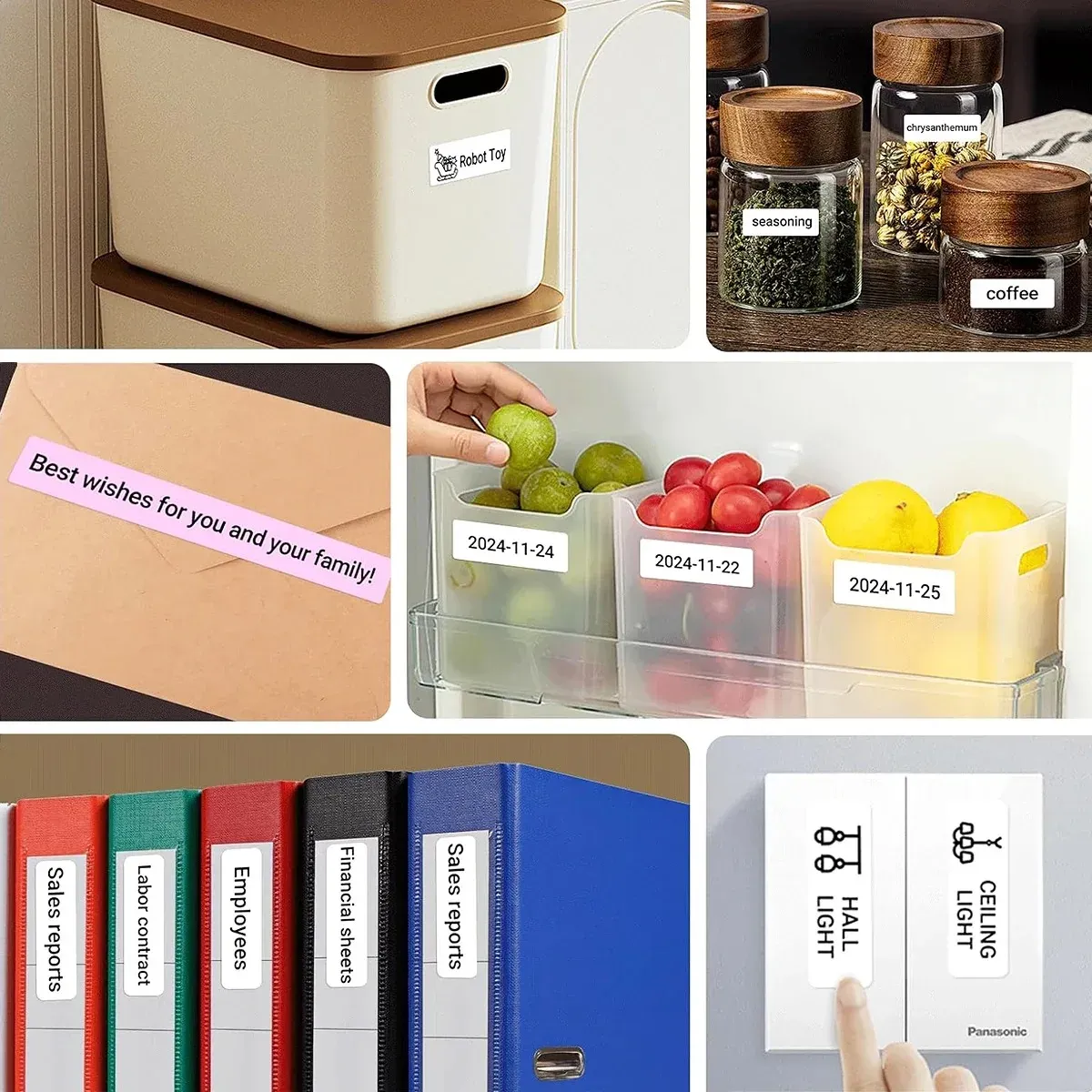 Étiquettes organisées avec la MarkLife P15