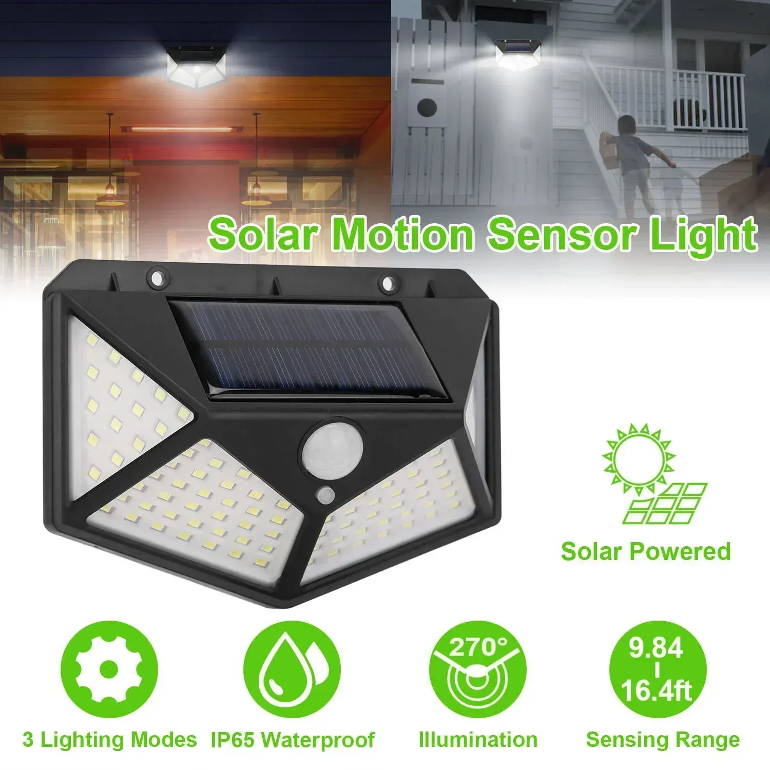 Lampe solaire installée dans un jardin