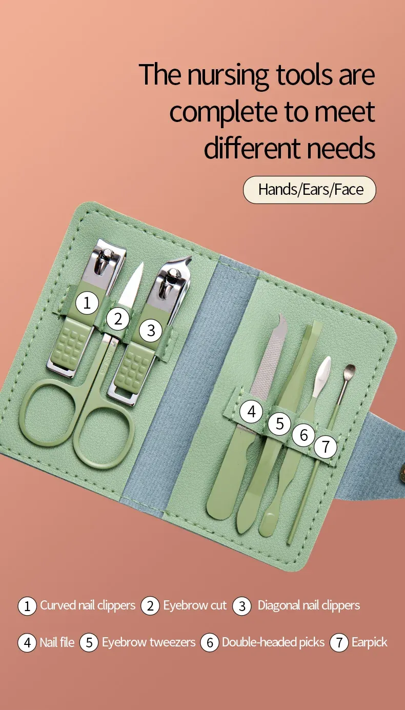 Détail des outils de manucure et de pédicure