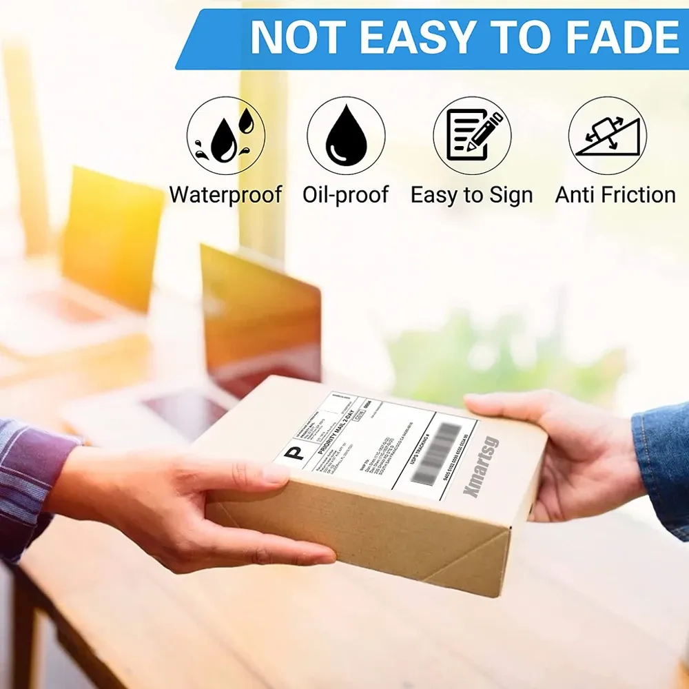 Rouleau de papier thermique auto-adhésif