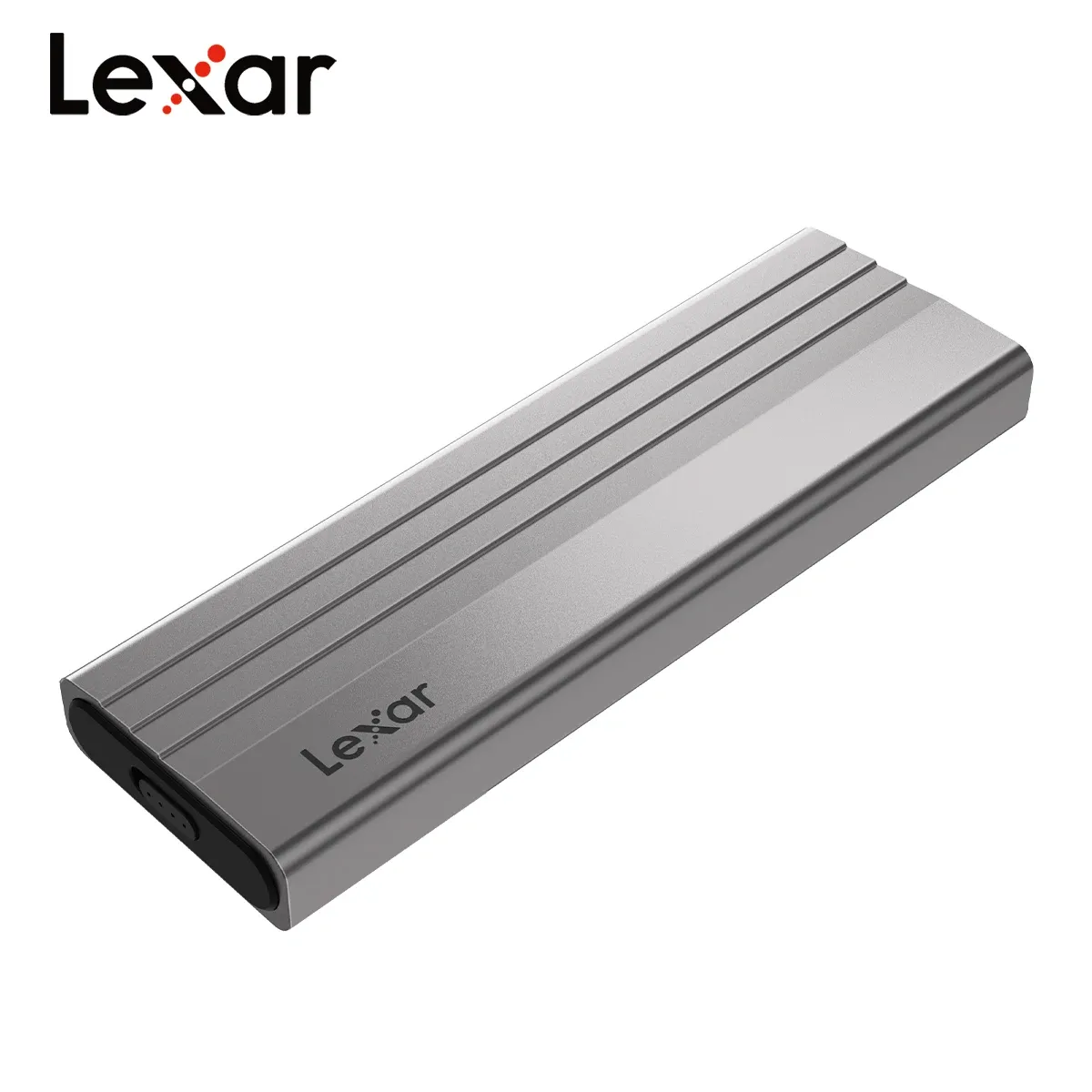 Lexar Boîtier de disque dur mobile USB 3.2 Type-C 10 Gbit/s pour SSD NVMe M.2 à clé M et B+M, original, E300 M.2 SSD 3