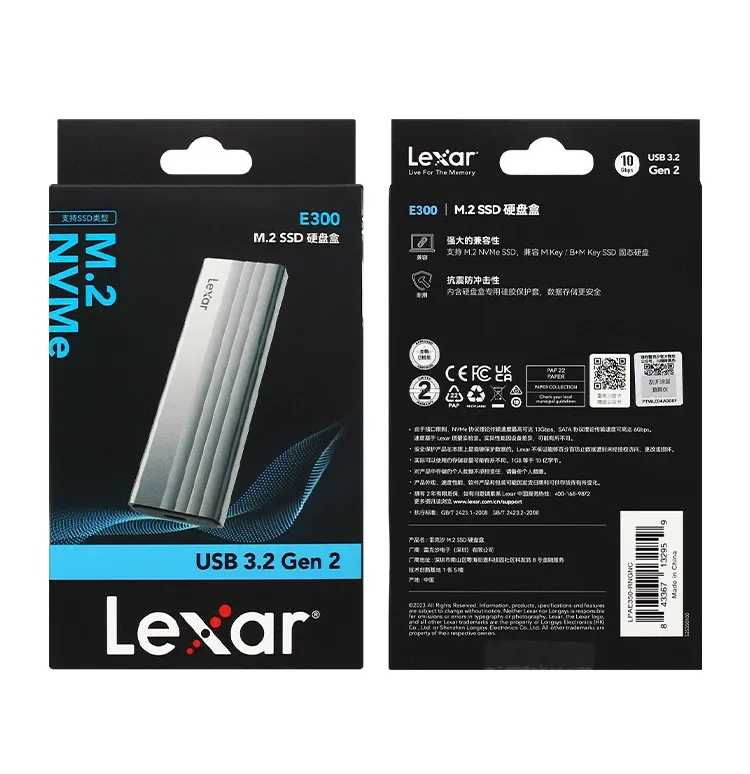 Lexar E300 - vue finale