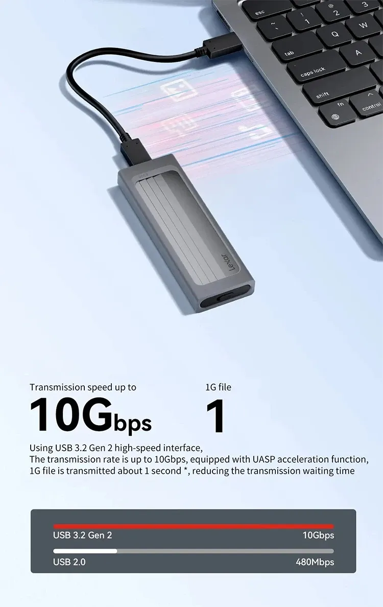 Lexar E300 - design compact et élégant