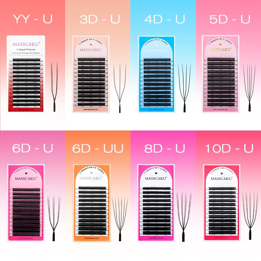Extensions de cils MASSCAKU en forme de U