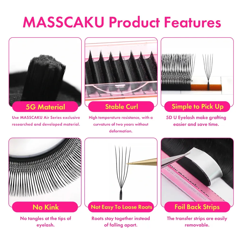 Faux cils MASSCAKU en gros plan