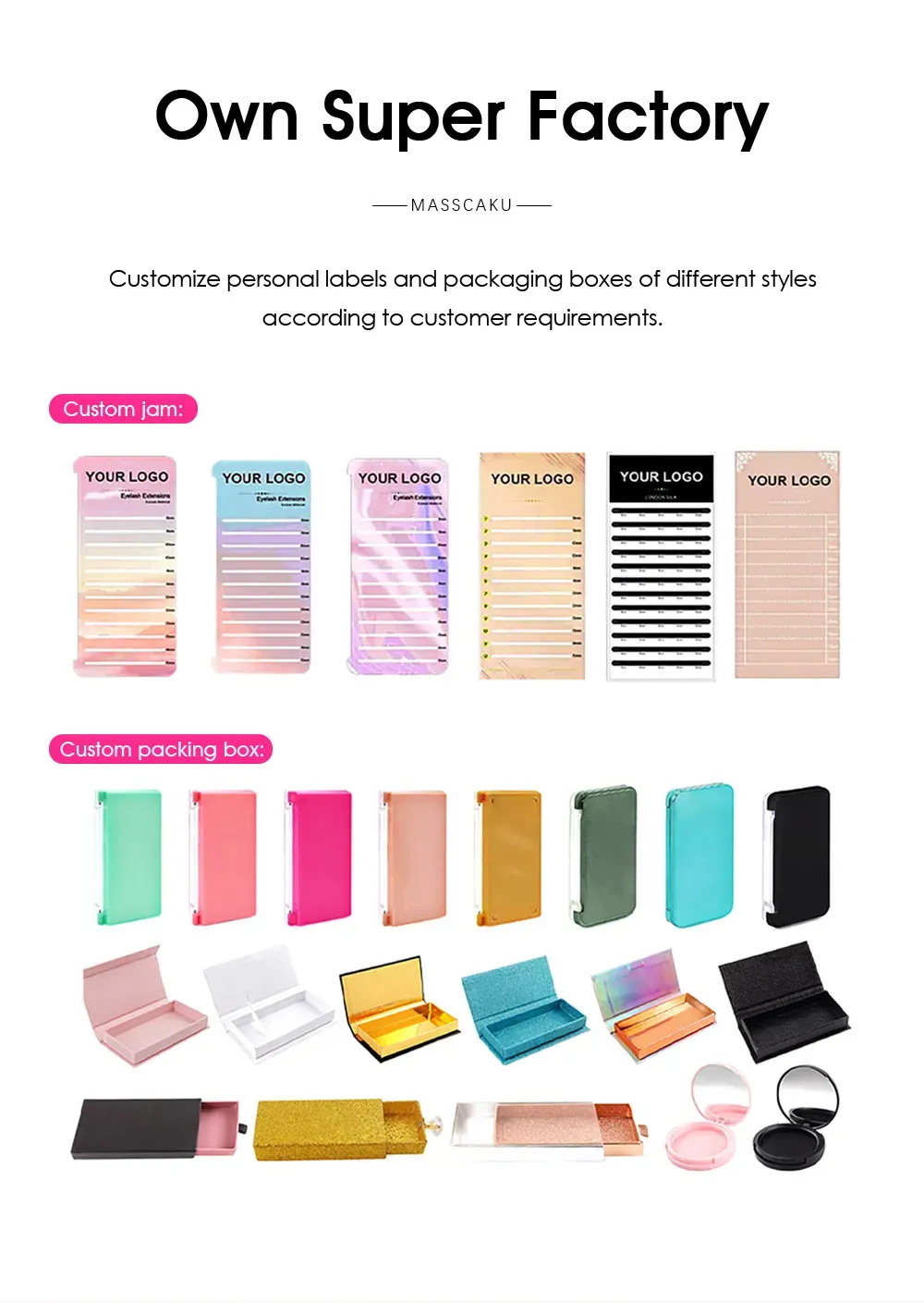 Faux cils MASSCAKU finition naturelle