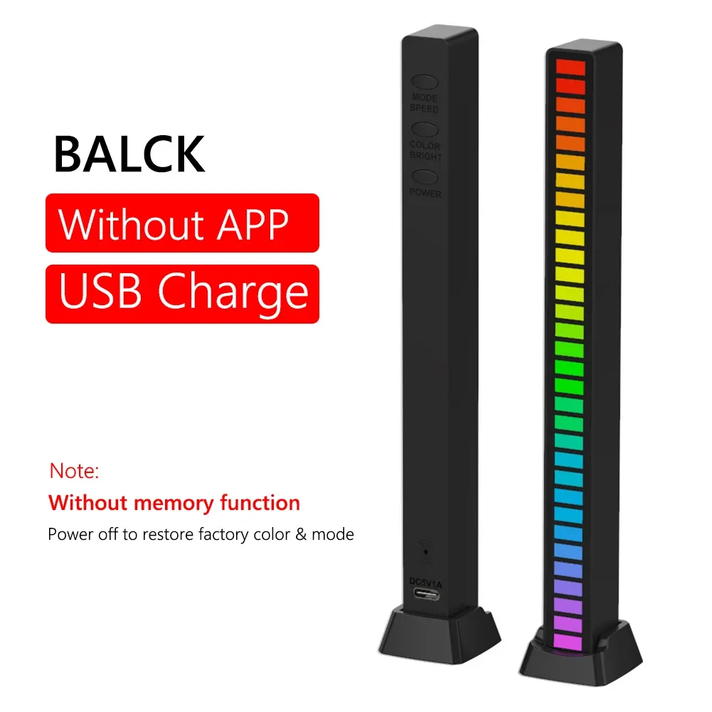 Bande lumineuse LED RGB synchronisée sur la musique pour voiture, lampe d'ambiance et décoration de fête 2