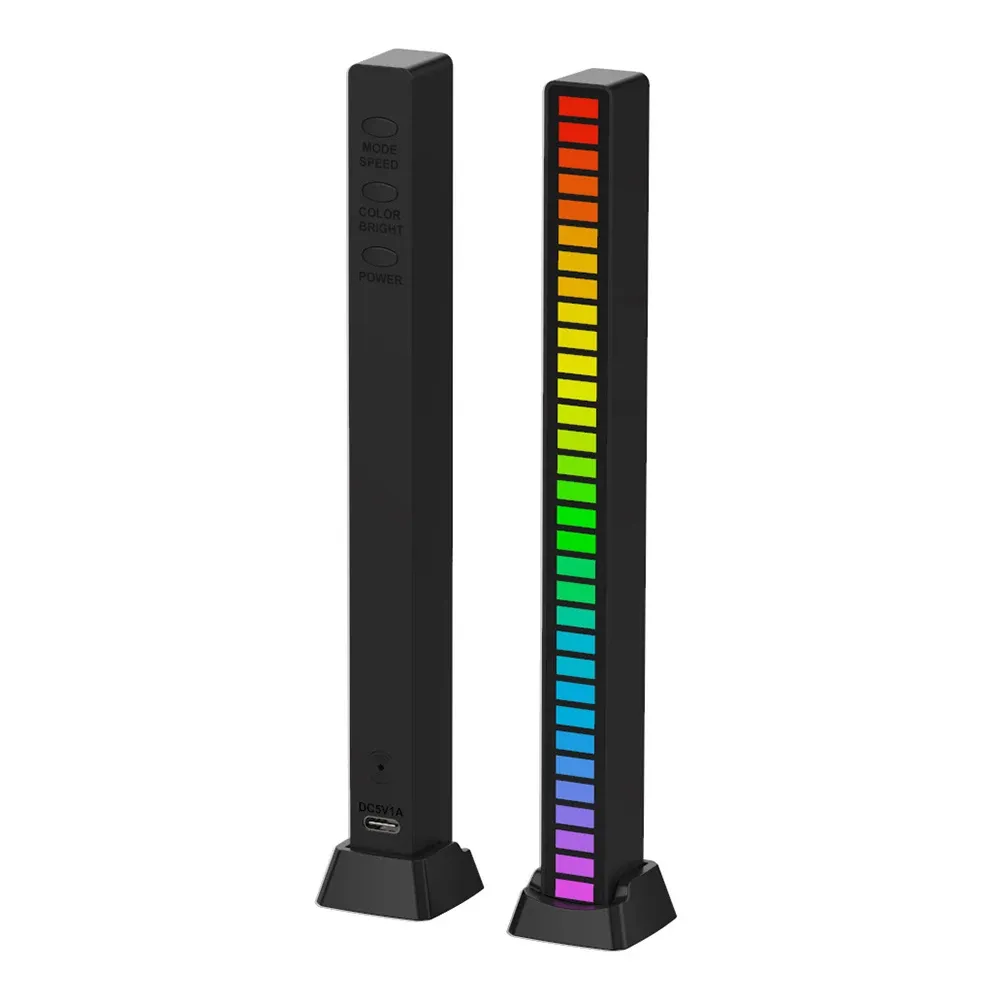 Bande lumineuse LED RGB synchronisée sur la musique pour voiture, lampe d'ambiance et décoration de fête 8