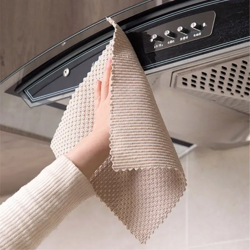 Chiffon de nettoyage en microfibre super absorbant, pour la cuisine, efficace pour essuyer la vaisselle, anti-graisse 4