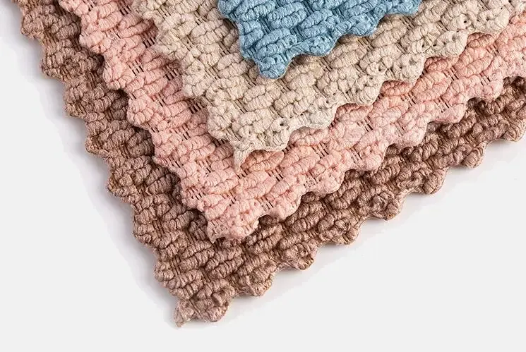 Détail du chiffon de nettoyage en microfibre