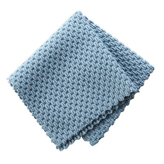 Chiffon de nettoyage en microfibre super absorbant, pour la cuisine, efficace pour essuyer la vaisselle, anti-graisse 7