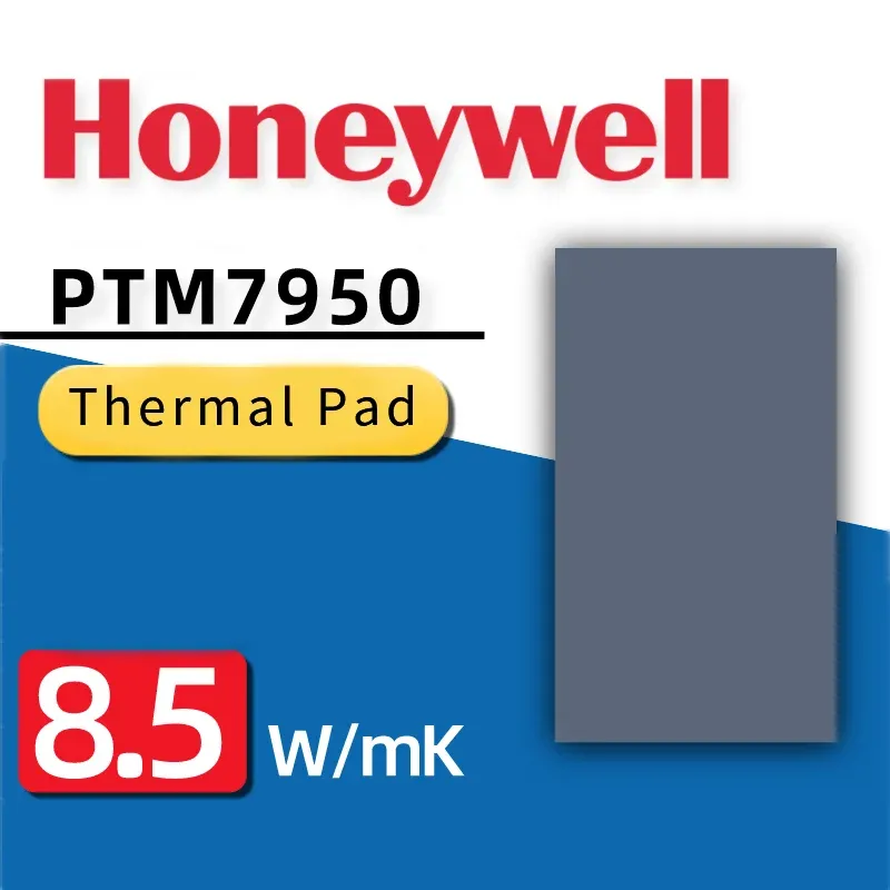 Pâte thermique Honeywell PTM7950, pad conducteur en silicone à changement de phase PTM 7950 pour dissipateur thermique GPU CPU 80x80