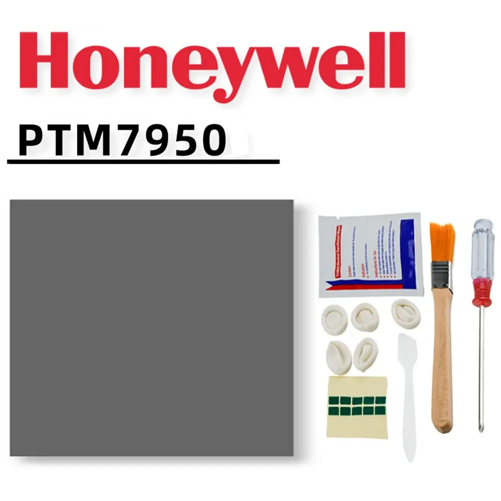 Pâte thermique Honeywell PTM7950, pad conducteur en silicone à changement de phase PTM 7950 pour dissipateur thermique GPU CPU 80x80 2