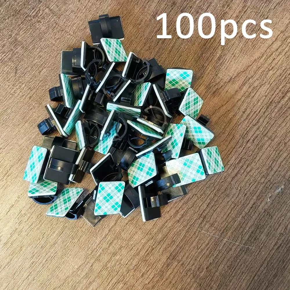 Clips adhésifs double face pour gestion de câbles (lot de 50 pièces) 8