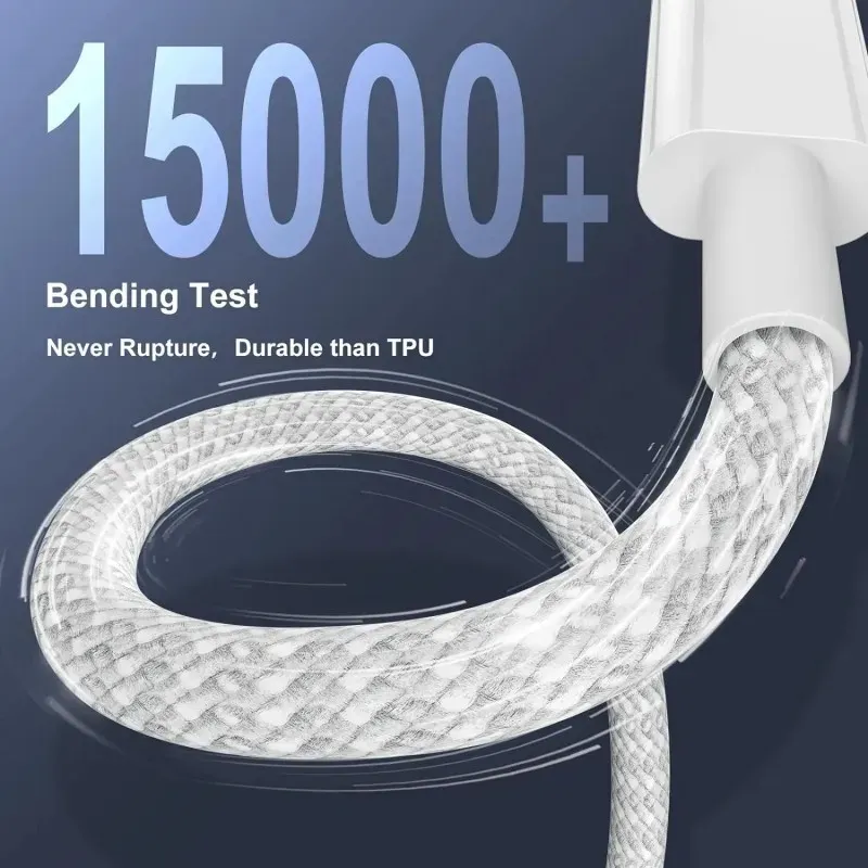 Câble de charge rapide USB-C vers USB-C, vue d'ensemble